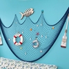 创意地中海渔网装饰幼儿园墙饰背景墙鱼网装饰品墙面墙壁挂饰挂件