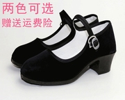 老北京布鞋女鞋黑色，工作鞋酒店礼仪鞋，迎宾红色舞蹈鞋中跟软底单鞋