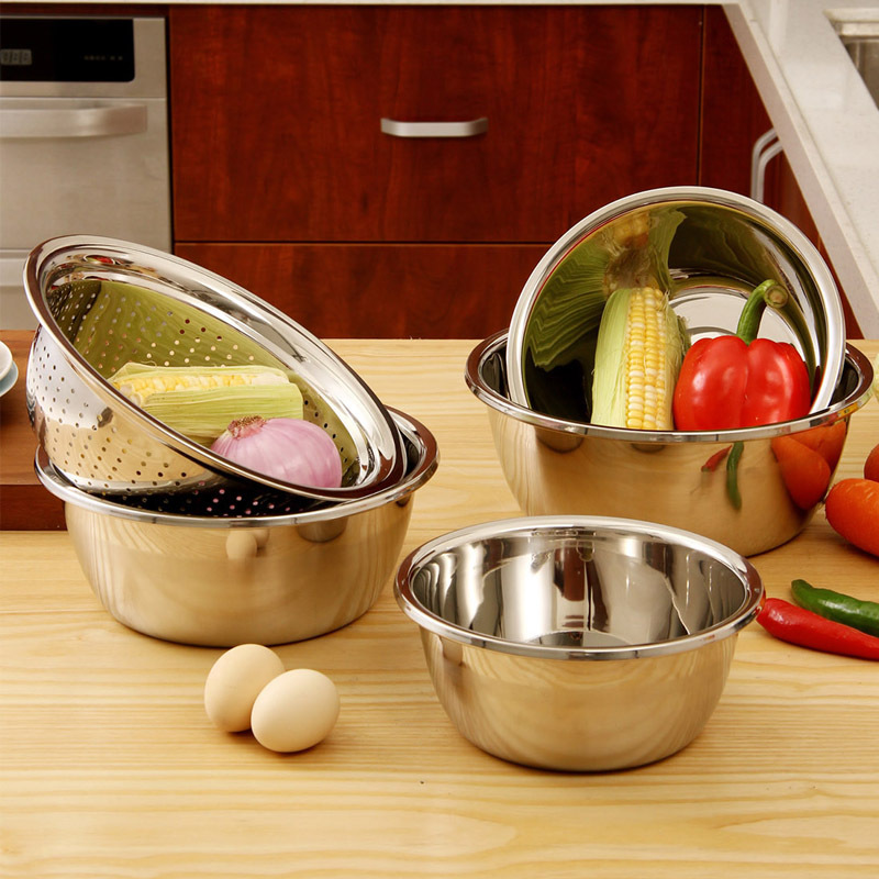 Ou Runzhe 5 Set of parts Stainless steel Fruit plate Vegetable Basket Drain Basin Fruits and vegetables Storage Seasoning potsin the Tableware , Tableware , Fruit bowl/Fruit plate/Hamper category - from Buy2taobao.com to provide professional Taobao agent buy service