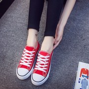 韩版小白鞋女孩帆布鞋子初中学生求鞋女百搭板鞋女式休闲女童步鞋