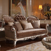 欧式实木雕花沙发 法式描银组合沙发 美式布艺绣花沙发 高档沙发