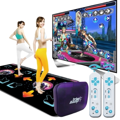 健身毯连电视机游戏垫可以跑步运动脚踩跳舞的垫子家用双人多功能