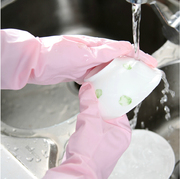 日本进口家用护肤洗碗手套，家居洗衣乳胶手套家务，手套耐用家务清洁