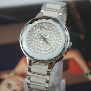 玛丽莎melissa手表水晶多切面镶钻陶瓷表带女时装表