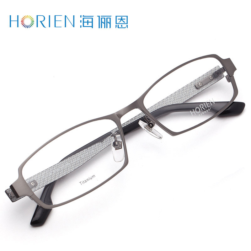 海俪恩眼镜近视眼镜框全框半框纯钛金属男女款