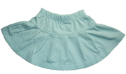 乐天baby*外贸，2-6岁女童浅绿色全棉，百褶裙半身裙短裙