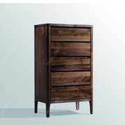 北美黑胡桃木5斗柜，北欧风格全实木，床头柜简约收纳柜边柜卧室家具