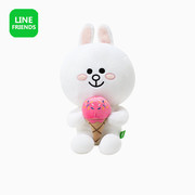 韩国采购line friends 布朗熊可妮兔公仔 冰激凌毛绒玩具玩偶