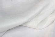 白色亚麻布料服装面料春夏季亚麻面料布料纯色 59元一米