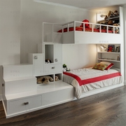 高端定制创意实木多功能儿童家具欧式美式高低组合上下床双层子母