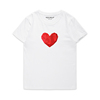GESIMAO 独立设计 LowPoly 大大的心 短袖宽松bf风纯棉 原创T恤