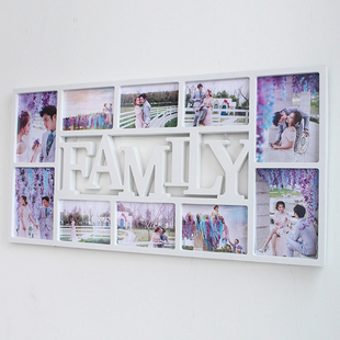 欧式family创意连体相框墙7寸6寸10画框组合照片墙相框挂