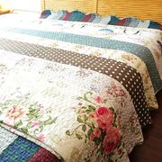 绗缝夹棉被子双人夏凉空调，被可水洗加厚床单，单件高端床盖春秋垫被
