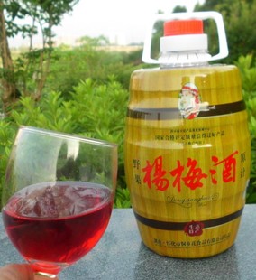 湖南靖州特产杨梅果酒8度5斤原汁低度梅子酒 女士甜酒送一