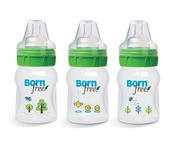 美国进口BORN FREE新生婴幼儿宝宝宽口径防胀气塑料奶瓶150ML