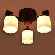 美式实木吸顶灯地中海灯主卧室灯温馨阳台灯儿童房灯厨卫欧式灯具