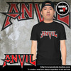 Anvil重金属乐队Logo字母印花图案青年中性欧美休闲宽松短袖T恤衫