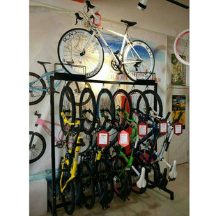 自行车展示架 店铺专用6+1展示架一体式展架 停车架 挂车架连排式