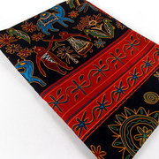 复古亚麻布料古印度风棉麻服装面料 古埃及人物图案背景装饰布