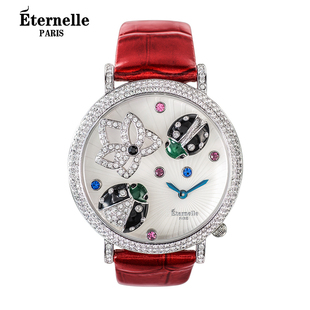 法国eternelle奥地利水晶手表，欧美时尚腕表时装表，杂志款石英表