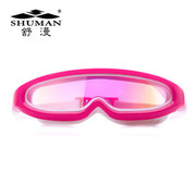 舒漫泳镜高清一体式儿童，防水防雾电镀大框游泳眼鏡