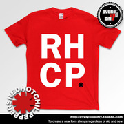 Red Hot Chili Peppers红辣椒乐队RHCO 大LOGO字母印花棉短袖T恤