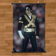 mj迈克尔杰克逊音乐之王个人海报，挂画有框画玄关，客厅装饰画无框画