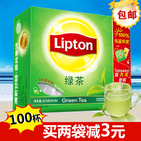 立顿绿茶100袋