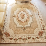 新欧式(新欧式)客厅地毯新古典(新古典)卧室床前地毯，客厅茶几地毯珊瑚绒时尚印花品