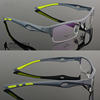 超轻tr90运动型眼镜框 半框近视镜架 超软硅胶防滑脚套 防护眼镜