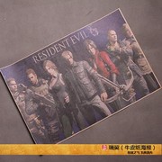 Biohazard6生化危机6 Resident Evil海报米拉乔沃维奇 网吧装饰画