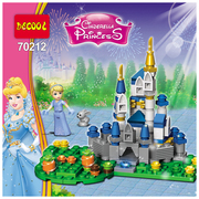 适用于乐高女孩，拼装积木迪士尼公主灰姑娘城堡，宫殿幼儿园礼物玩具