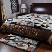 裘朴 学生床毯垫 纯羊毛地毯卧室满铺拼接地毯客厅茶几地毯床毯