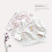 新生儿衣服0-3月纯棉婴儿纱布衣服，夏季薄款男宝女宝宝和尚服2件装