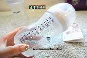 加拿大购avent新安怡防胀气婴儿宽口奶瓶玻璃仿母乳设