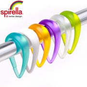 SPIRELLA/丝普瑞时尚浴室帘个性创意彩色浴帘环艺术挂钩浴帘挂钩