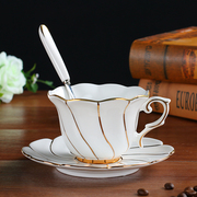 骨瓷咖啡杯套装 欧式陶瓷杯英式下午茶茶具花茶杯家用红茶杯