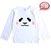 白熊咖啡厅馆熊猫panda胖达牛奶，丝长袖t恤文化衫
