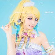 COSPLAY假发 马尾 love live白色情人节绚濑绘里 cosplay服装动漫