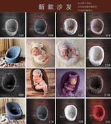 2020新生儿摄影道具满月宝宝，拍照服装百天白色，浴袍100天婴儿沙发