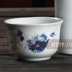 景德镇陶瓷器陶瓷酒杯暖酒壶杯，配半斤温酒壶杯子，黄酒杯(黄酒杯)一个