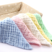 六层纯棉纱布婴幼儿口水巾母婴儿童用品新初生儿宝宝小方巾正方形