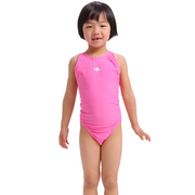 英发儿童连体泳衣，训练连体泳衣儿童泳衣，粉色深蓝色泳装