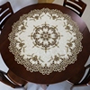 定制大圆桌布布艺欧式美式中式圆形，刺绣花镂空餐桌垫茶几盖巾家用