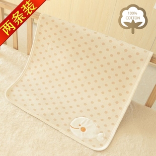 有机彩棉隔尿垫防水透气4D可洗婴儿床上用品宝宝隔尿棉尿布超柔