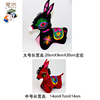纯手工刺绣小毛驴，公仔传统手工艺品民族风，装饰品中国风送老外
