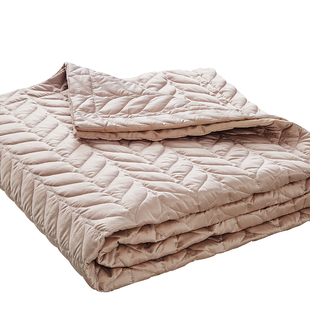 金绅欧式床盖三件套绗缝空调，被软装轻奢全棉床罩盖被美式床品