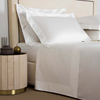高档纯棉140支埃及棉，四件套简约纯色五星级酒店，白色床单床上用品