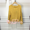 两2018春黄色，镂空宽松版毛衣，针织衫fm-10015620-299