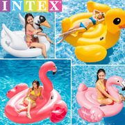 INTEX水上充气坐骑玩具独角兽游泳圈 火烈鸟成人浮排座骑儿童泳具